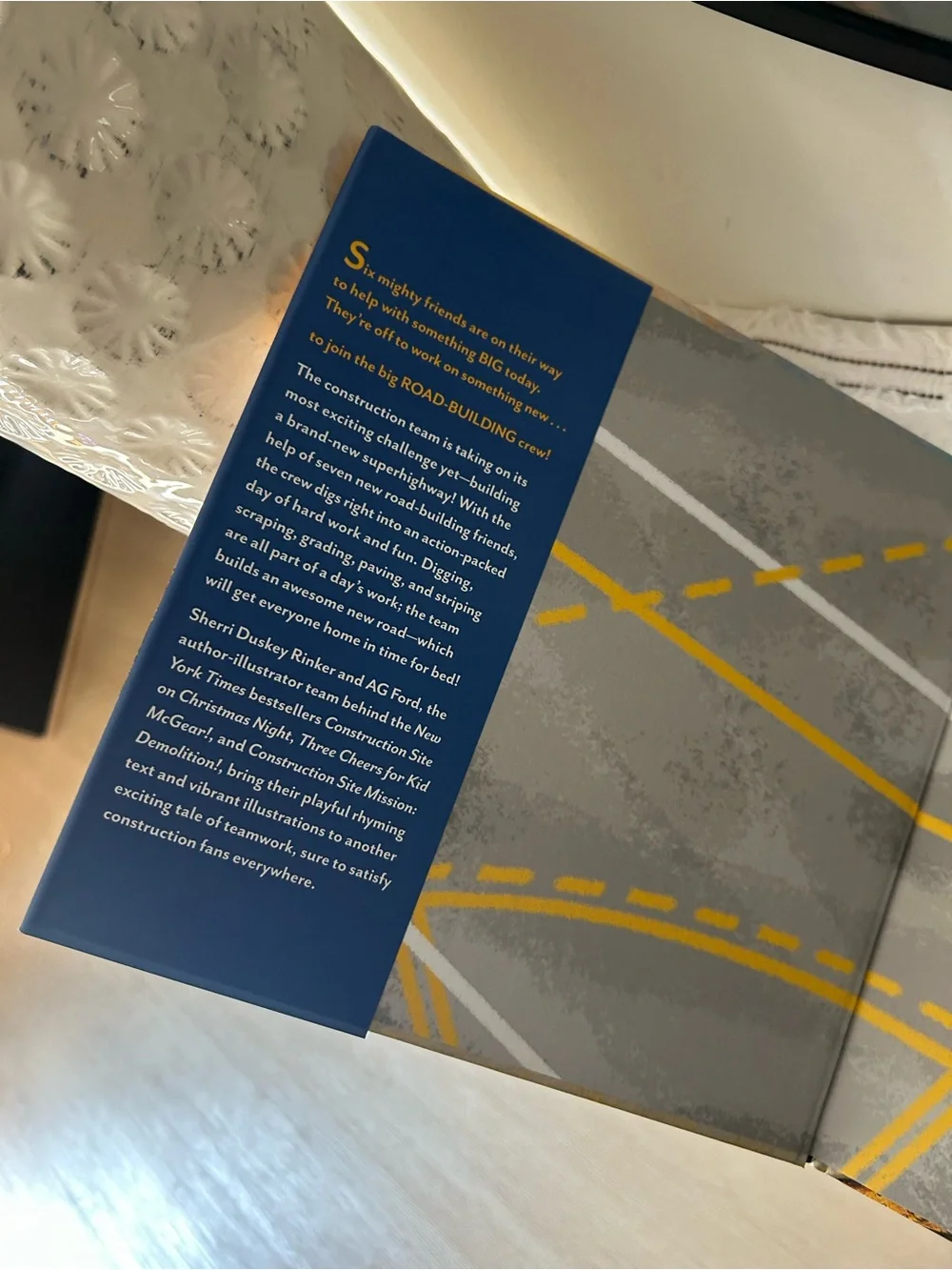 Construction Site Road Crew Coming Through Sherri Duskey Rinker Hardcover Book